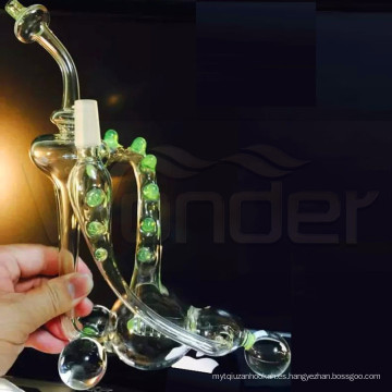 Tubería de agua de vidrio para fumar con Hunders of Style